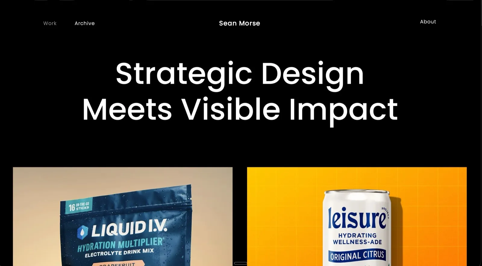 Sean Morse old website — generic template