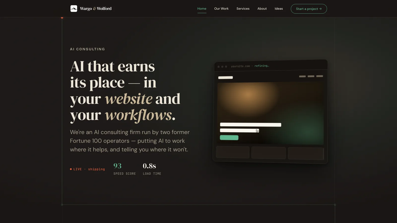 Wargo & Wolford Consulting site